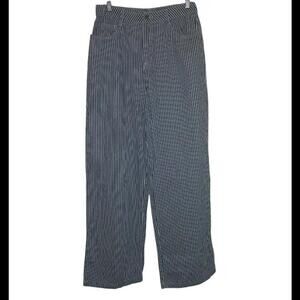 Le Lis Pants Women's Size Large Blue & White Striped NWOT